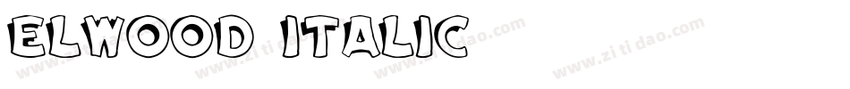 Elwood Italic字体转换